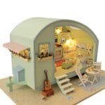 Time Travel DIY Dollhouse Kit - 3D Puzzle with LED & Music Box