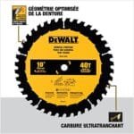 DEWALT 10" 40T Ultra Sharp Carbide Fine Finish Table Saw Blade DWA11040 - Image 7
