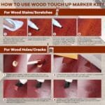 Wood Floor Repair Kit - 7 Color Markers for Furniture Scratch Touch Up - Image 4