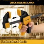 8-Piece Woodworking Clamp Set | 6" Bar & Heavy Duty Spring Clamps - Image 6