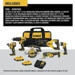 DEWALT 20V MAX 6-Tool Brushless Combo Kit w/ Batteries DCK675D2 - Image 2
