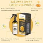 Natural Beeswax Furniture Polish Spray - Wood Restorer & Care (2 Pack) - Image 2