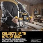DEWALT 20V MAX XR Cordless Plunge Router 2.25HP Tool Only DCW620B - Image 5