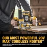 DEWALT 20V MAX XR Cordless Plunge Router 2.25HP Tool Only DCW620B - Image 3