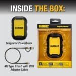 DEWALT 5000mAh Magnetic Power Bank | Rugged 18W Fast Charging USB-C - Image 8