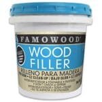 FamoWood Latex Wood Filler, Natural, Pint, 24 oz, Sandable