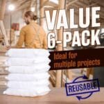 Impresa 6-Pack Lint-Free Wood Stain Applicator Pads - Reusable Microfiber - Image 4
