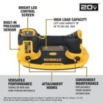 DEWALT 20V MAX Electric Suction Lifter 265lb Capacity DCE592B Tool Only - Image 2
