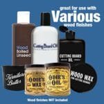 Complete Wood Finish Applicator Set - 22pc Peachtree Staining Kit - Image 3