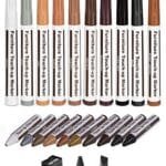 Furniture Touch Up Kit: 21-Piece Wood Repair Markers & Wax Sticks