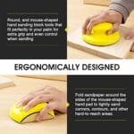Ergonomic 5" Sanding Block Set - Hook & Loop for Wood & Auto Work - Image 8