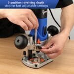 Powerful 1.25HP Wood Router Kit: 6-Speed igooo ER850 with Bits & Guides - Image 3