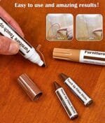 Furniture Touch Up Kit: 21-Piece Wood Repair Markers & Wax Sticks - Image 2