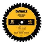 DEWALT 10" 40T Ultra Sharp Carbide Fine Finish Table Saw Blade DWA11040 - Image 2