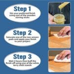 Complete Wood Finish Applicator Set - 22pc Peachtree Staining Kit - Image 4