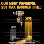 DEWALT 20V MAX XR 1/2" Hammer Drill Kit w/ 8AH Battery & Charger - Image 4