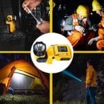Dewalt 12V Rechargeable LED Work Light - Rotatable Torch for Outdoors - Image 4