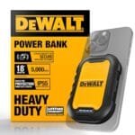 DEWALT 5000mAh Magnetic Power Bank | Rugged 18W Fast Charging USB-C