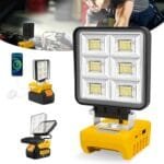 Dewalt 5200LM Rechargeable LED Work Light - USB-C & Car Repair Ready
