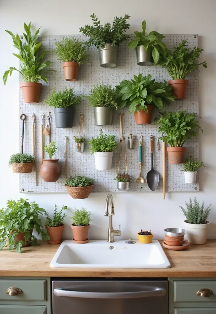 10 DIY Herb Drying Rack Ideas That Will Transform Your Kitchen (You Won't Believe #4!) - 4. Pegboard Herb Rack