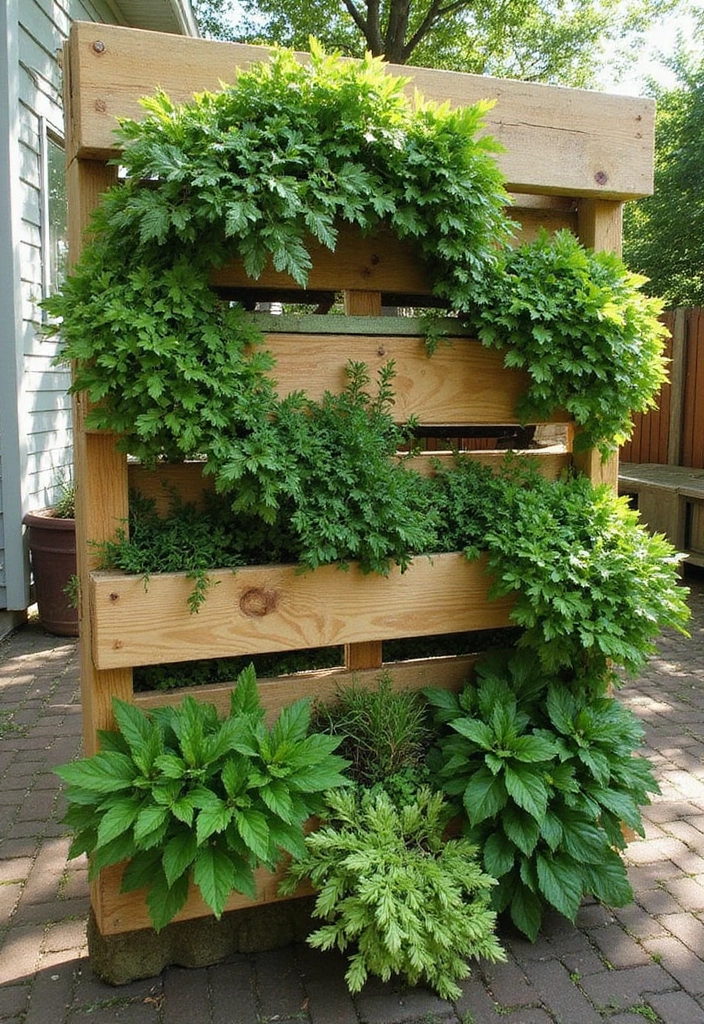 10 Jaw-Dropping Pallet Garden Ideas That Will Make Your Neighbors Jealous! - 3. Pallet Herb Spiral: A Culinary Delight