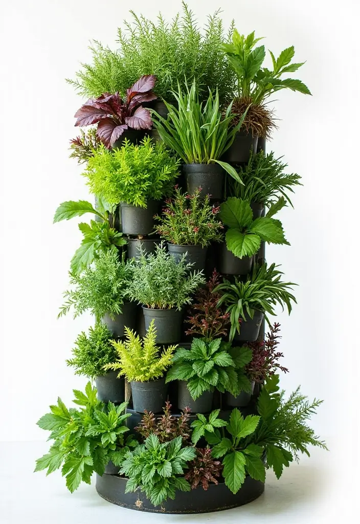 15 Container Gardening Ideas That Will Transform Your Small Space Into a Green Oasis! 🌼 - 1. Vertical Garden Towers