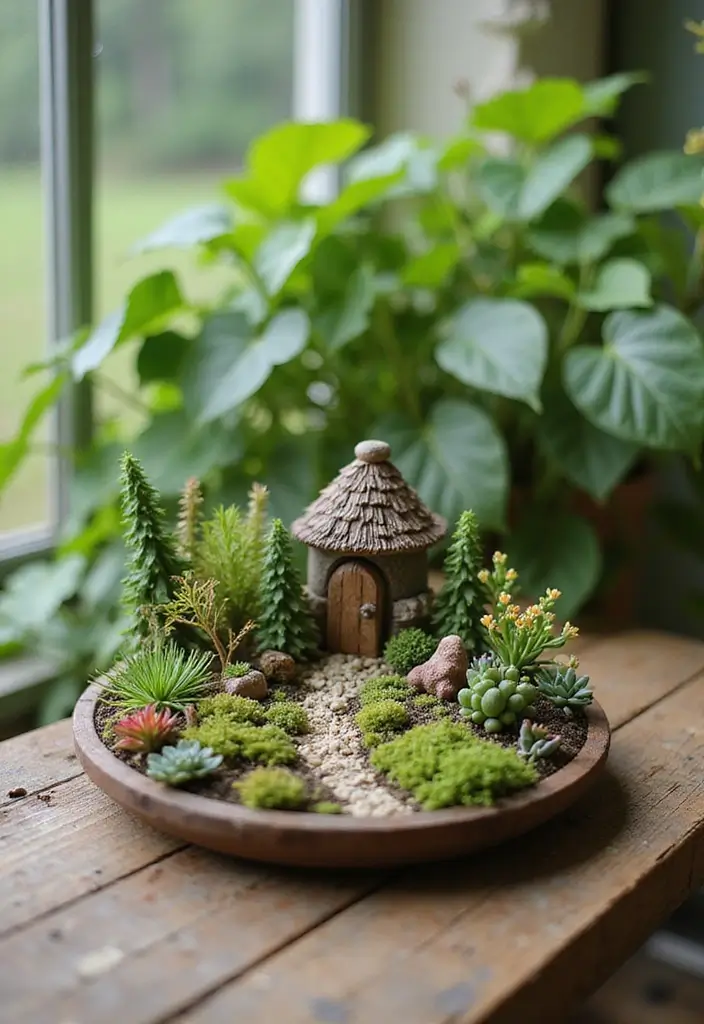 15 Container Gardening Ideas That Will Transform Your Small Space Into a Green Oasis! 🌼 - 9. Miniature Fairy Gardens
