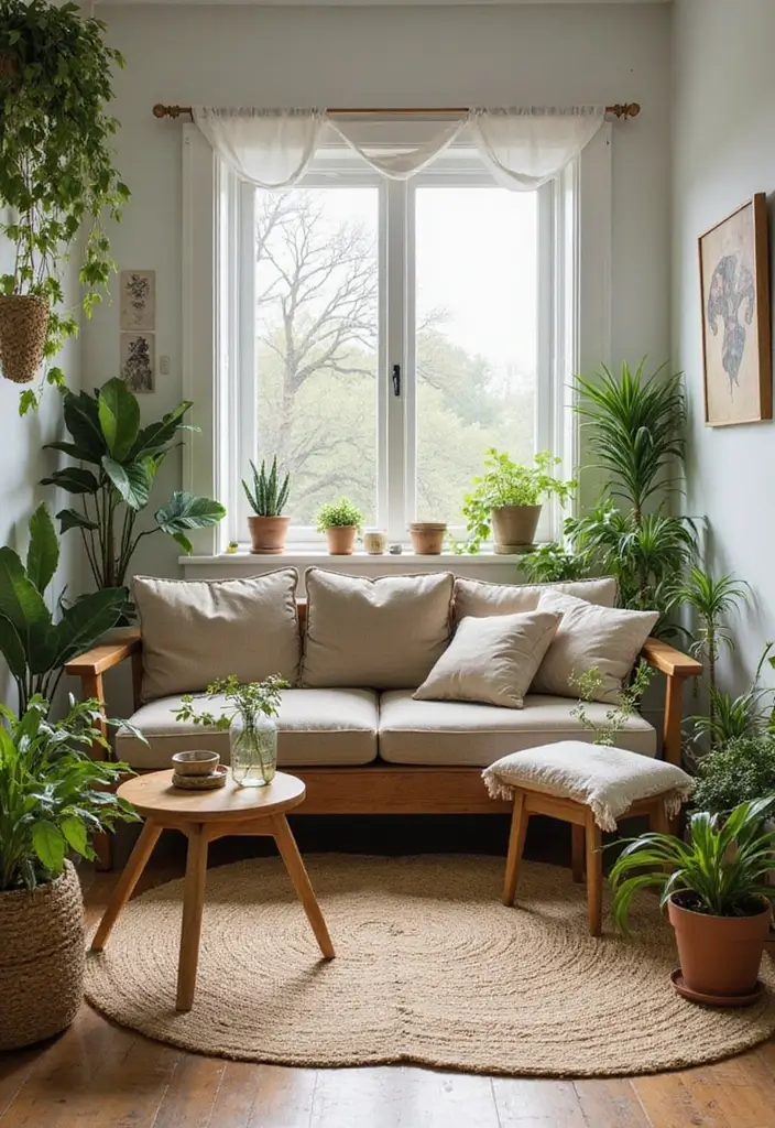 15 Cozy Living Room Decor Ideas That'll Make You Want to Snuggle Up Forever! - 4. Infuse Natural Elements