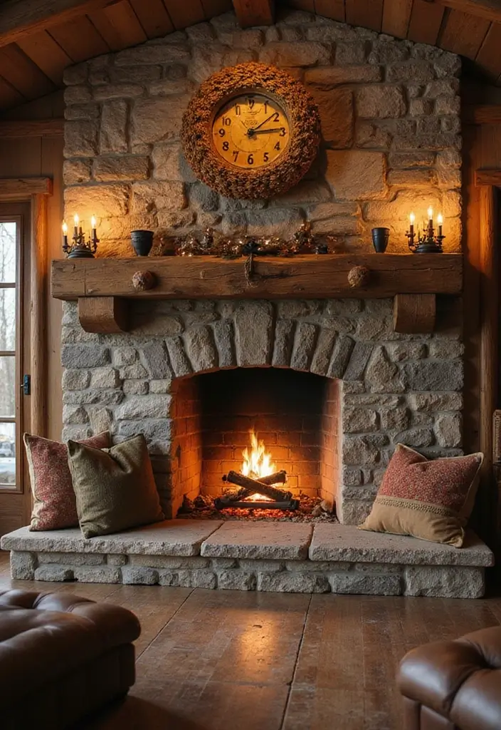 15 Cozy Living Room Decor Ideas That'll Make You Want to Snuggle Up Forever! - 5. Snuggle Up with a Fireplace