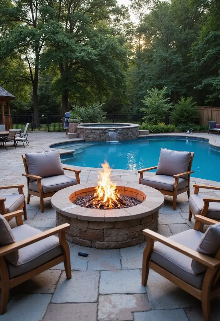 15 DIY Pool Patio Decor Ideas You'll Wish You Knew Sooner! - 12. DIY Fire Pit Area