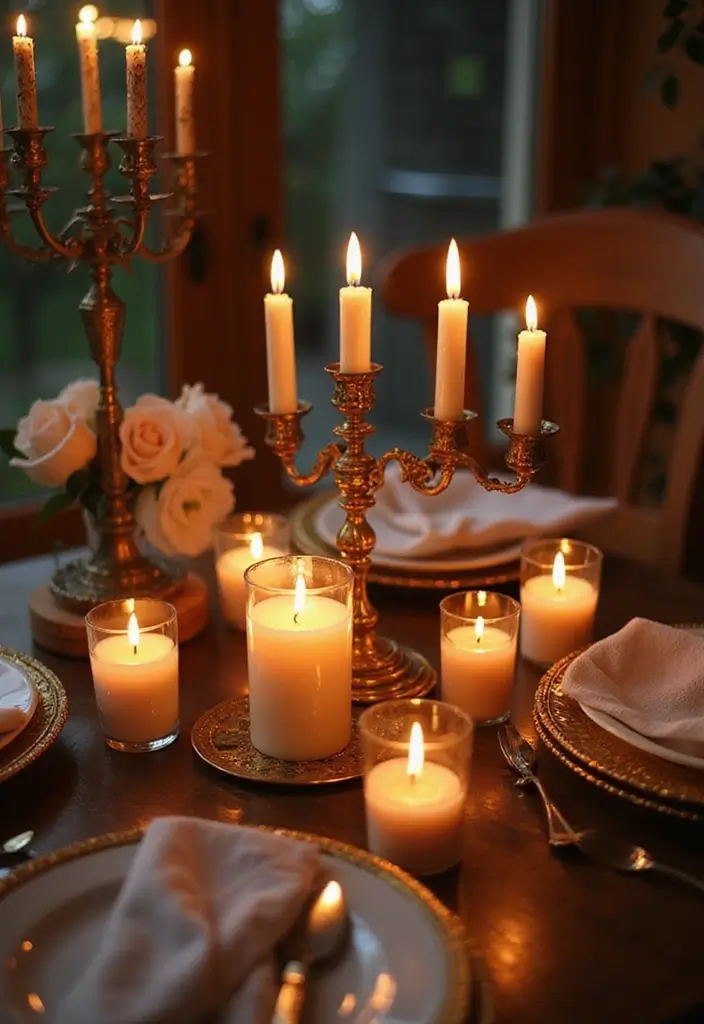15 Enchanting Castlecore Decor Ideas That'll Make Your Heart Skip a Beat! - 6. Candles and Candelabras