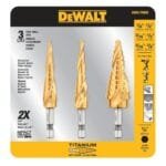 DEWALT 3-Pc Titanium Step Drill Bit Set | Industrial Quality DWA1790IR - Image 7