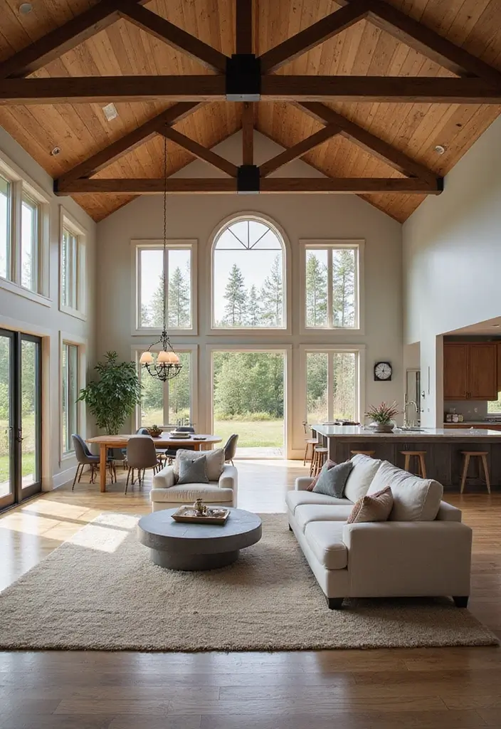 21 Stunning Modern Barndominium Designs That Redefine Country Living (You Won't Believe #13!) - 3. Large Open Spaces for Entertaining