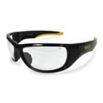DEWALT Clear Safety Glasses Z87+ Rubber Comfort Black Frame Dominator