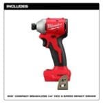 Milwaukee M18 Compact Hex 3651 3-Speed Impact Driver Bare Tool Renewed - Image 4