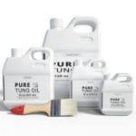 Premium Food-Safe Tung Oil Sealer for Wood: 32oz with Brush - Image 3