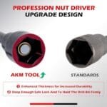Premium Magnetic Impact Drill Nut Driver Set | SAE & Metric 35-Piece - Image 5