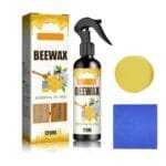 Natural Lemon Beeswax Wood Cleaner Kit - Furniture & Floor Polish Spray