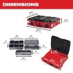 Milwaukee PACKOUT 22" Heavy-Duty Red Tool Box Storage System - Image 5