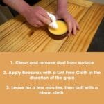Organic Beeswax Polish for All Wood Furniture | 6.8oz Natural Finish - Image 5