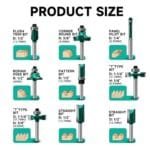 20PCS Woodworking Router Bit Set 1/4" Carbide Shank DIY Smooth Cuts - Image 3