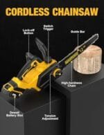DeWalt 20V 12" Brushless Cordless Chainsaw | Powerful Auto-Oiler Cutter - Image 9