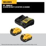 DEWALT 20V MAX 5.0Ah Li-Ion Battery 2-Pack & Charger Starter Kit - Image 2