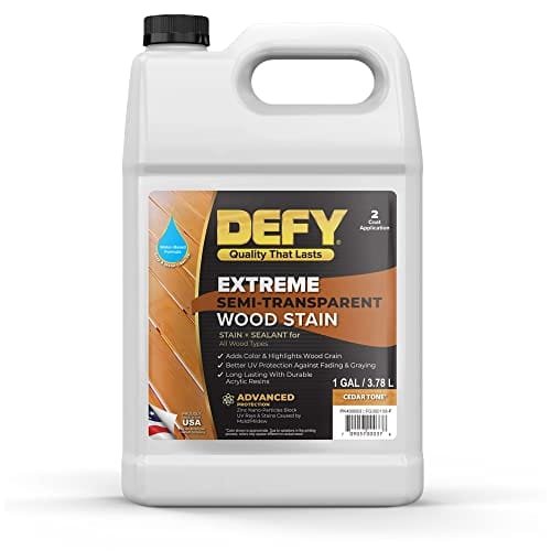 41TXQP4dVL._SL500_.jpg DEFY Extreme Semi-Transparent Cedar Wood Stain & Sealer (1 Gallon) - Image 1