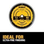 DEWALT 7-1/4" 60T Premium Wood Cutting Circular Saw Blade DWA171460 - Image 4