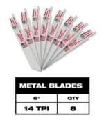 Milwaukee 49-22-1110U Sawzall Blade Kit with Case and 10 Free Blades - Image 2