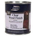 Deft Satin Clear Wood Lacquer - Premium Interior Brushing Finish, Quart