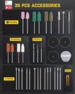 Fanttik F2 Mini Cordless Rotary Tool Kit: 25K RPM Engraving & DIY Power Set - Image 8