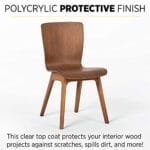 Minwax Clear Satin Polycrylic Water-Based Protective Wood Finish - Image 3