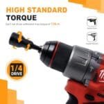 Premium Magnetic Impact Drill Nut Driver Set | SAE & Metric 35-Piece - Image 3